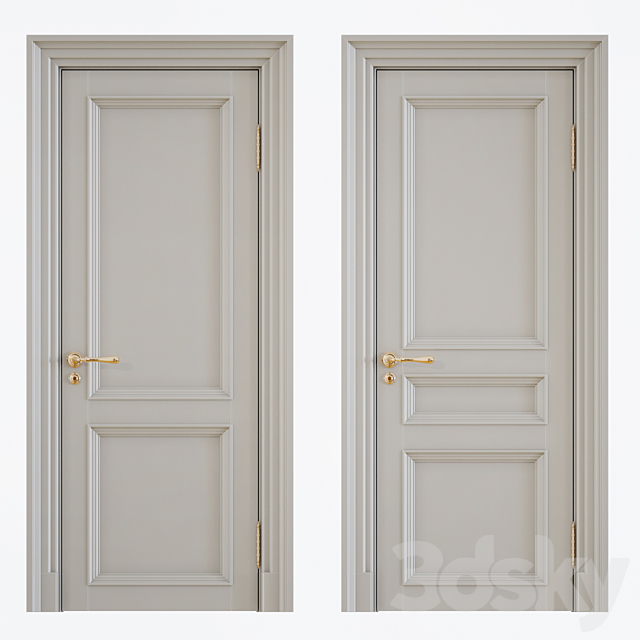 Classic interior doors 3DSMax File - thumbnail 1