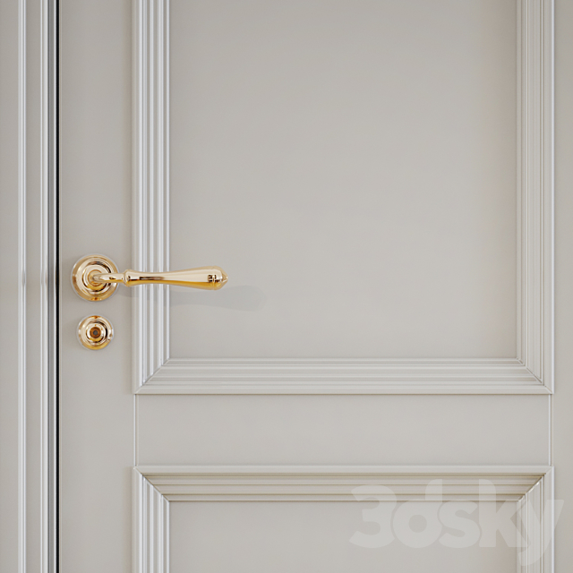 Classic interior doors 3DSMax File - thumbnail 2