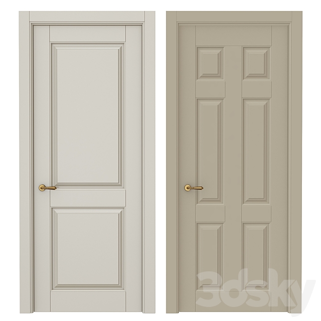 Classic interior doors 3DSMax File - thumbnail 1