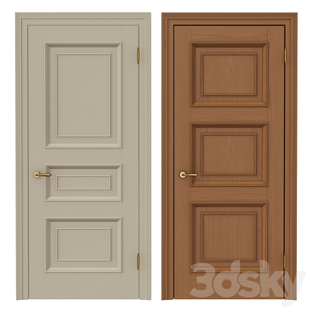 Classic interior doors 3DSMax File - thumbnail 1