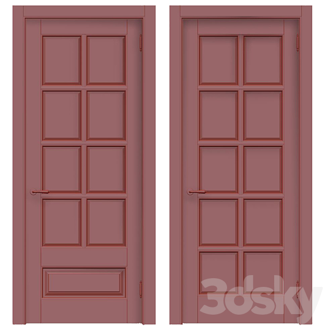 Classic interior doors 3DSMax File - thumbnail 2