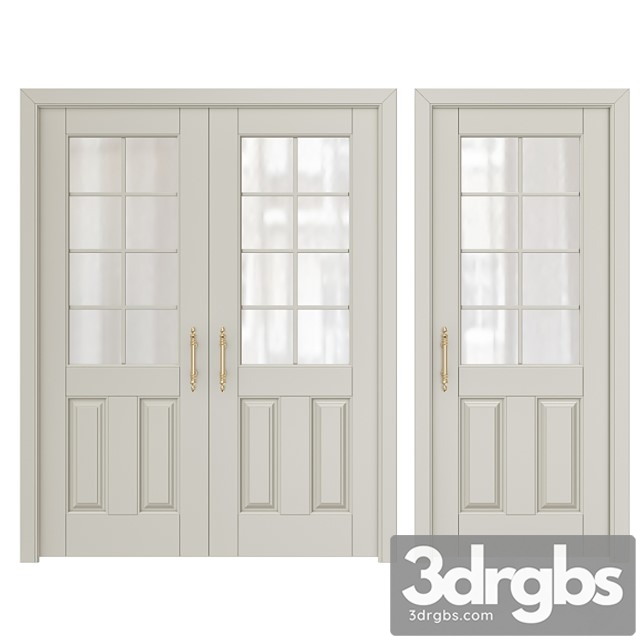 Classic interior doors 5 3dsmax Download - thumbnail 1