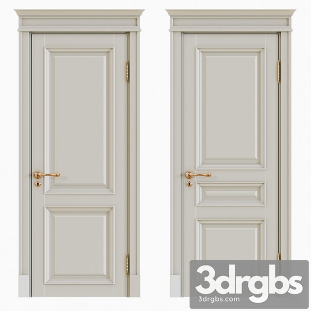 Classic interior doors 6 3dsmax Download - thumbnail 1