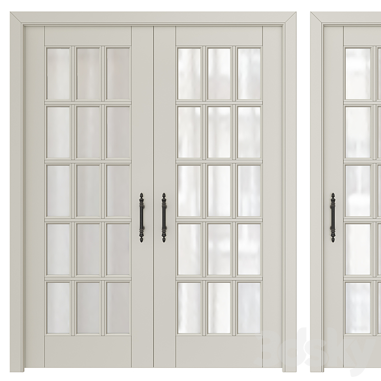 Classic interior doors 8 3DS Max - thumbnail 2