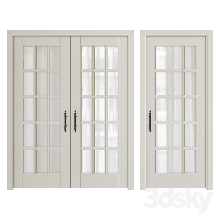 Classic interior doors 8 3DS Max - thumbnail 1