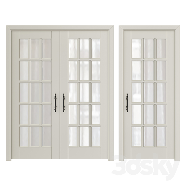 Classic interior doors 8 3DSMax File - thumbnail 1