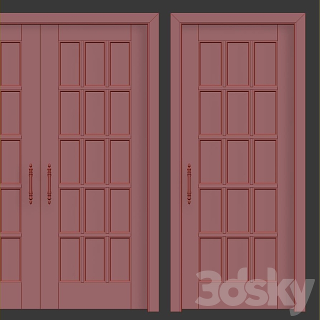 Classic interior doors 8 3DSMax File - thumbnail 3