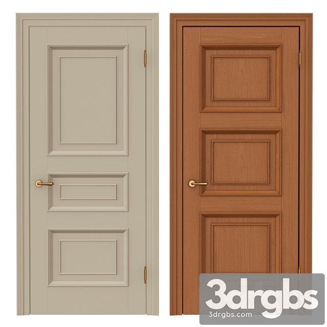 Classic interior doors 9 3dsmax Download - thumbnail 1