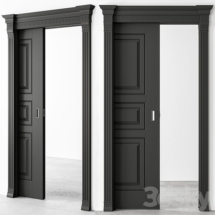 Classic Pocket Door – Set 53 3DS Max Model - thumbnail 1