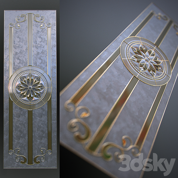 Classic Stained Glass 3DS Max Model - thumbnail 1