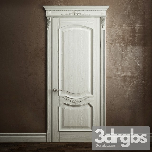 Classic White Door 3dsmax Download - thumbnail 1