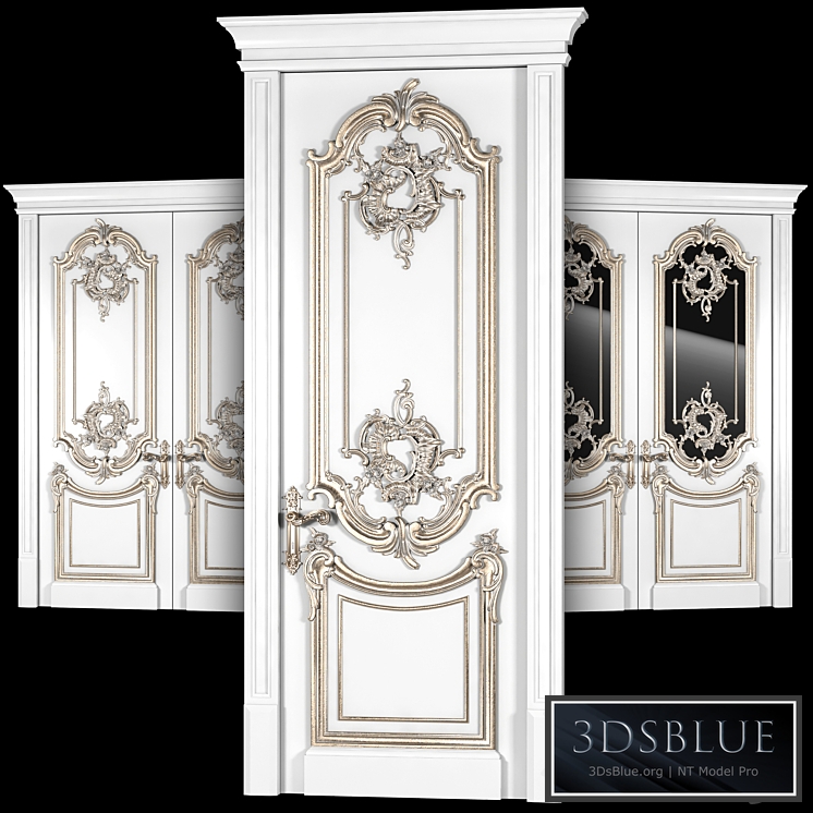 classical door 3DS Max - thumbnail 3