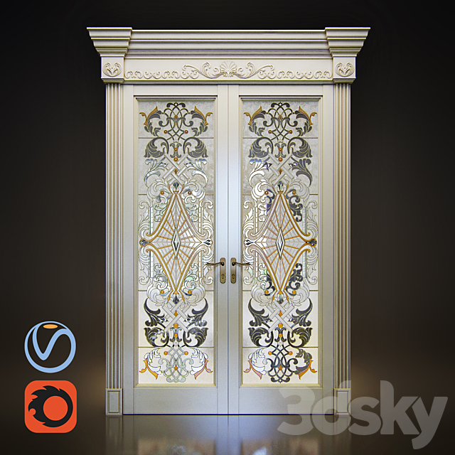 Classical door 3DSMax File - thumbnail 1