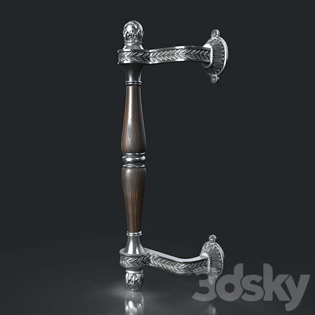 Classical door handle 3DSMax File - thumbnail 1