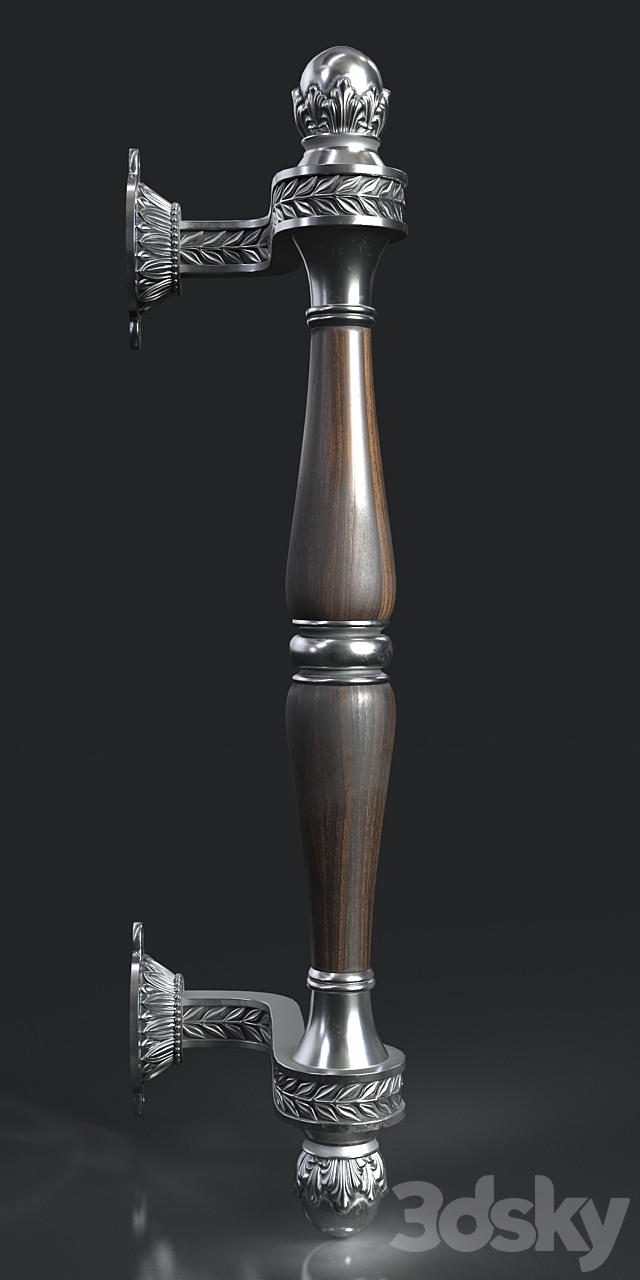 Classical door handle 3DSMax File - thumbnail 2