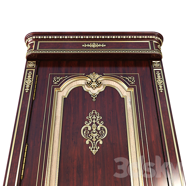 Classical interior doors 3DS Max Model - thumbnail 2