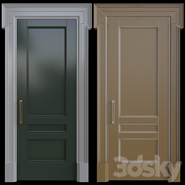 Clive Christian door 3ds Max - thumbnail 2