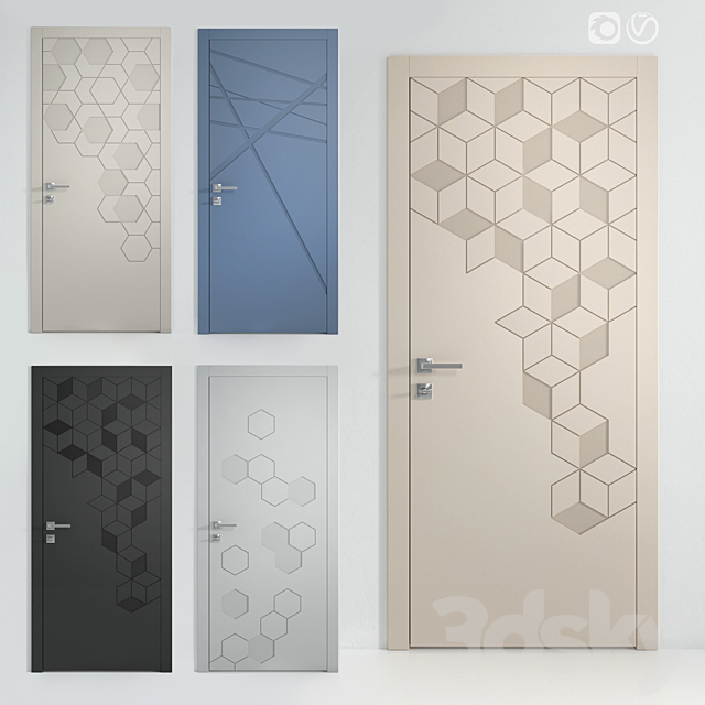 Collection of doors DORIAN COLORE 3ds Max - thumbnail 2