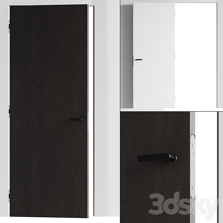 Concealed doors 004 3DS Max Model - thumbnail 1