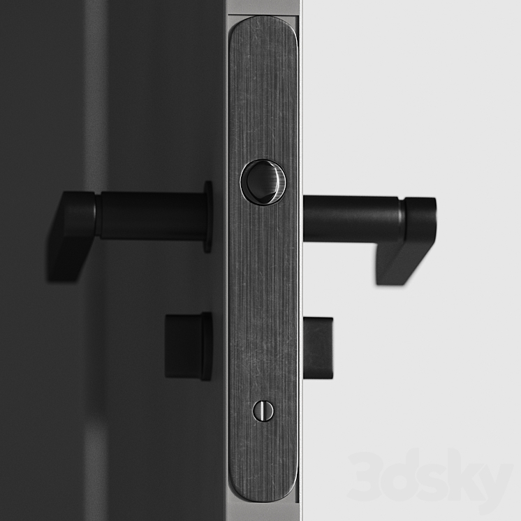 Concealed doors with details 003 3DS Max Model - thumbnail 2