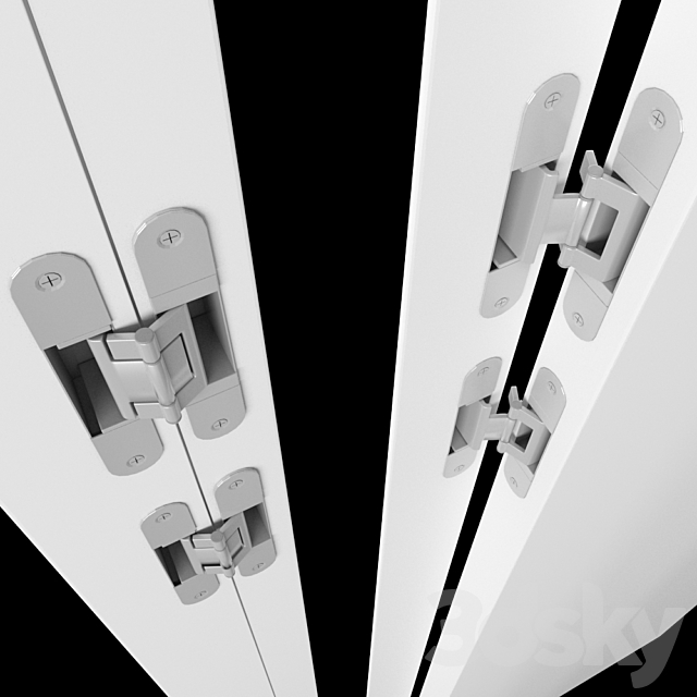 Concealed hinges by Simonswerk 3DS Max Model - thumbnail 2