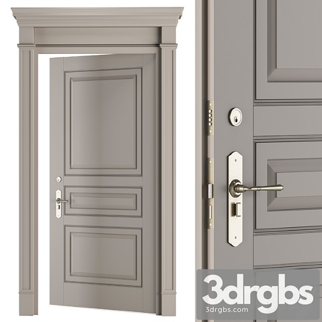 Cream front classic door – set 35 - thumbnail 1