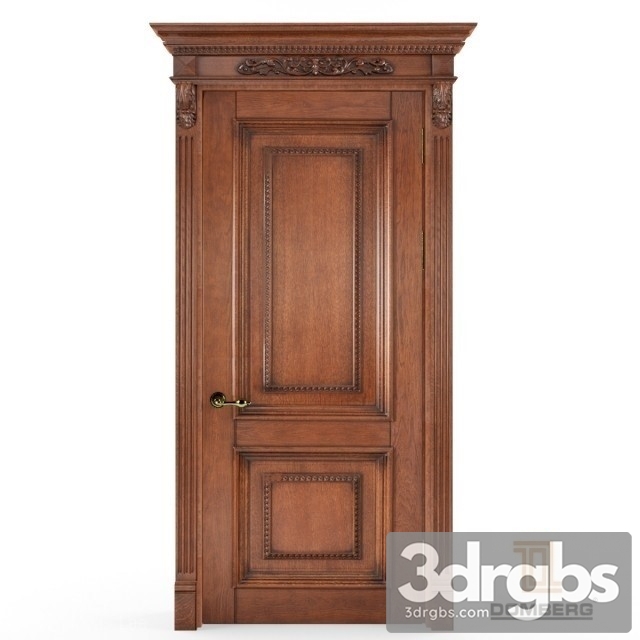 Domberg Wood Classic Door 3dsmax Download - thumbnail 1