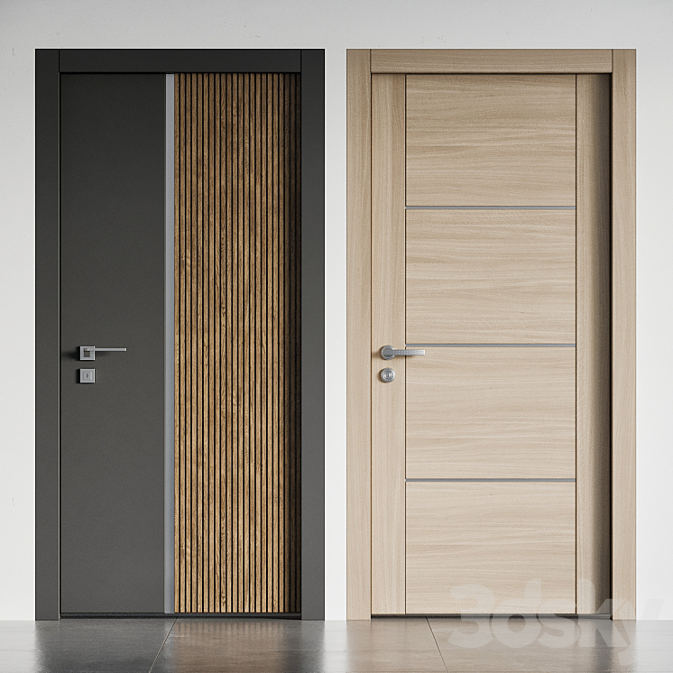 door 01 3DS Max Model - thumbnail 1