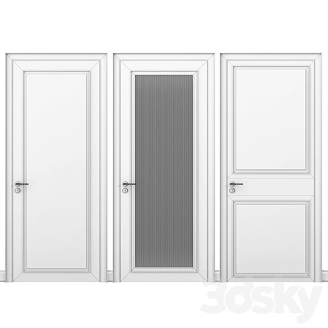 Door 01 3DS Max Model - thumbnail 3