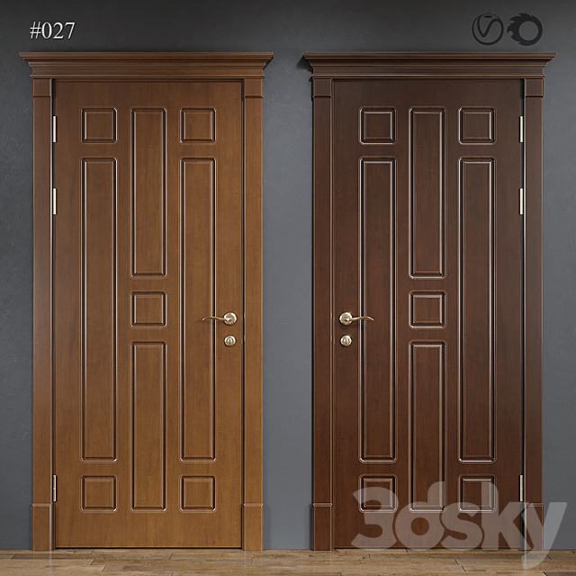 DOOR # 027 3ds Max - thumbnail 1