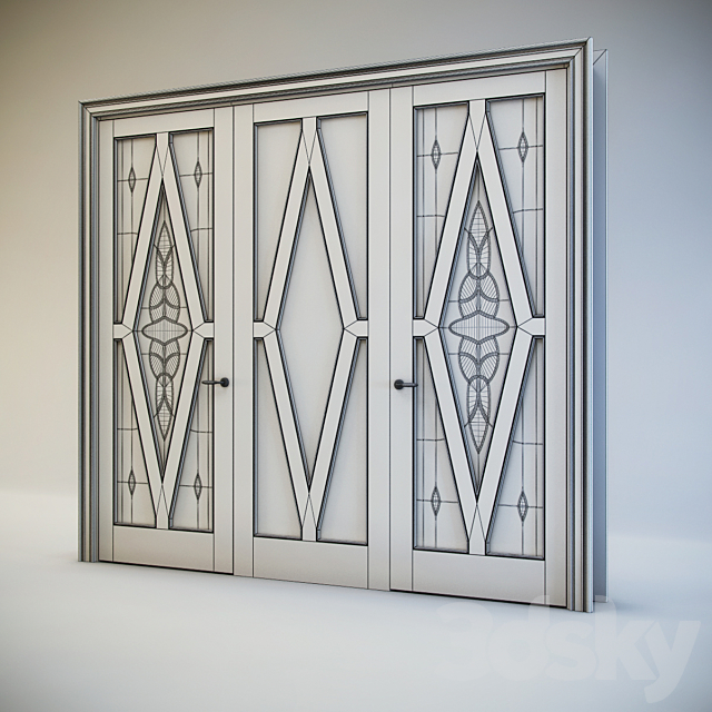 Door # 1 3ds Max - thumbnail 3