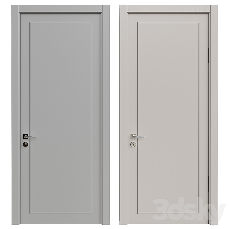 Door 128 3DS Max Model - thumbnail 1