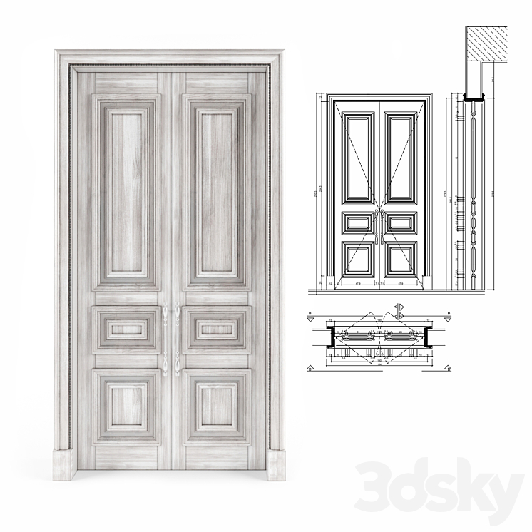 Door 3DS Max - thumbnail 1