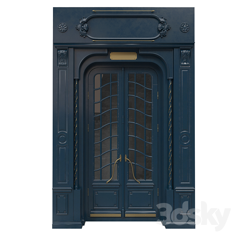 Door 47 3DS Max Model - thumbnail 1