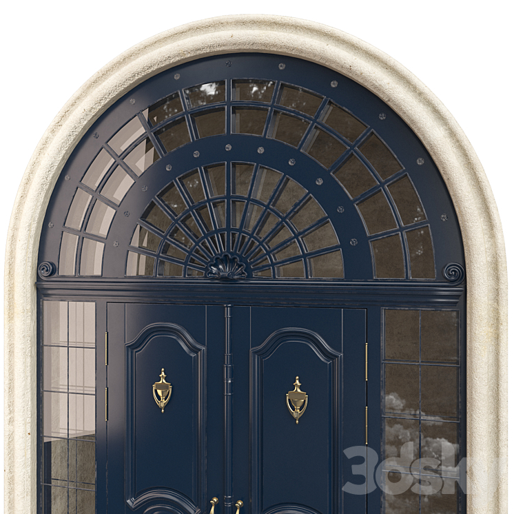 Door 61 3DS Max Model - thumbnail 2