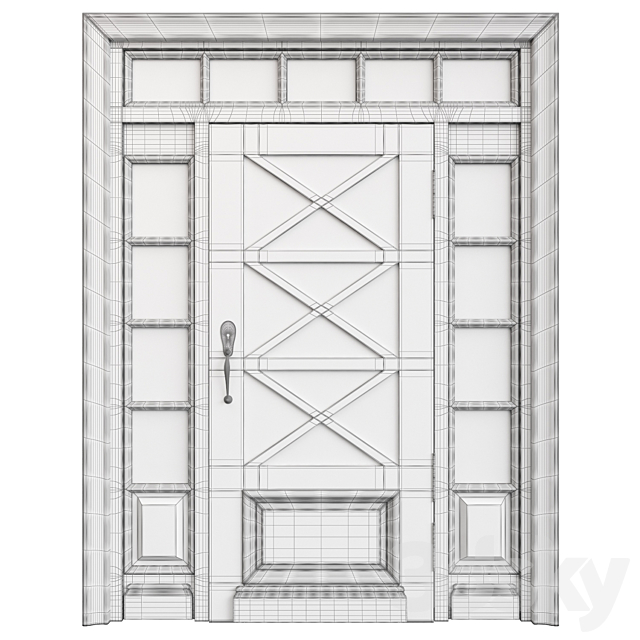 Door 80 3DS Max Model - thumbnail 6