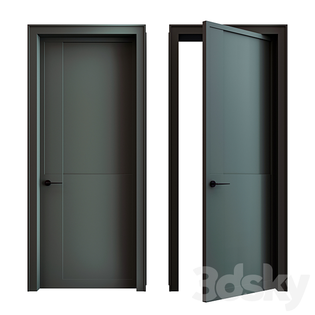 door art line 1 3ds Max - thumbnail 2