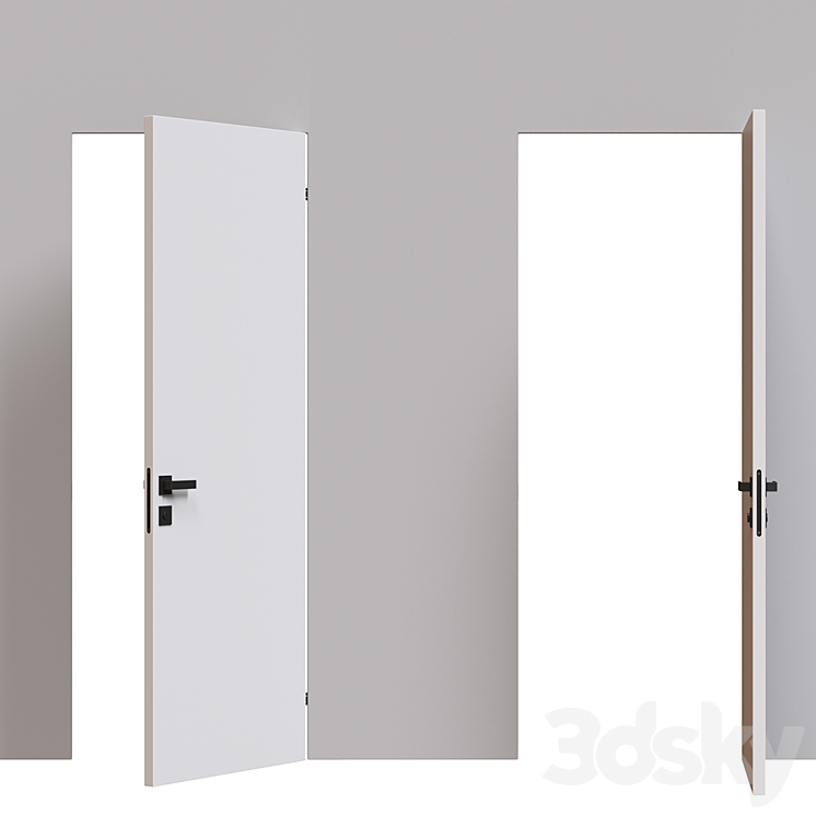 Door Barausse Blanc on Secret 3DS Max Model - thumbnail 2