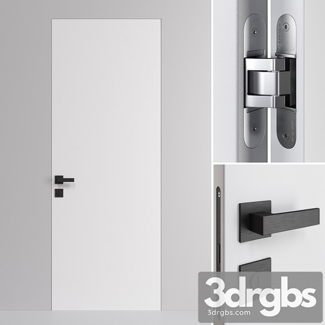 Door Barausse Blanc on Secret 3dsmax Download - thumbnail 1