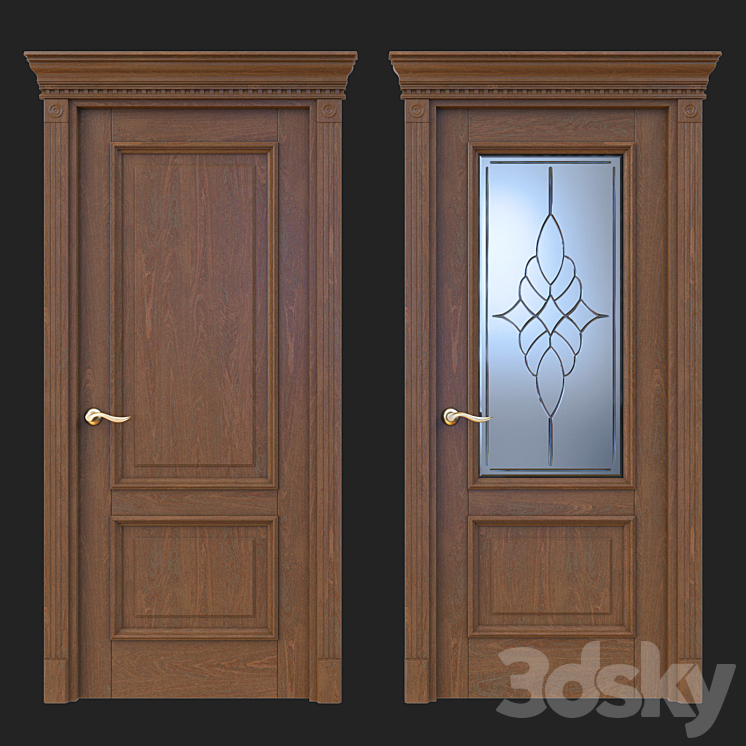 Door Beloravud ART2 Nut 3DS Max - thumbnail 1