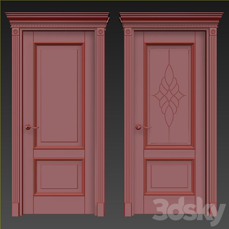 Door Beloravud ART2 Nut 3DS Max - thumbnail 2