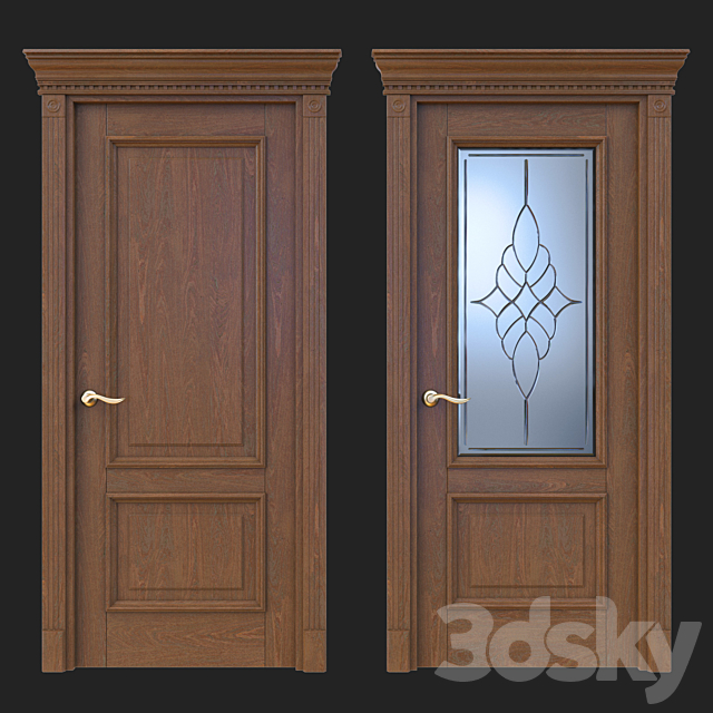 Door Beloravud ART2 Nut 3DSMax File - thumbnail 1