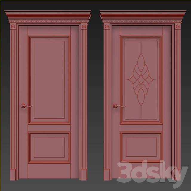 Door Beloravud ART2 Nut 3DSMax File - thumbnail 2