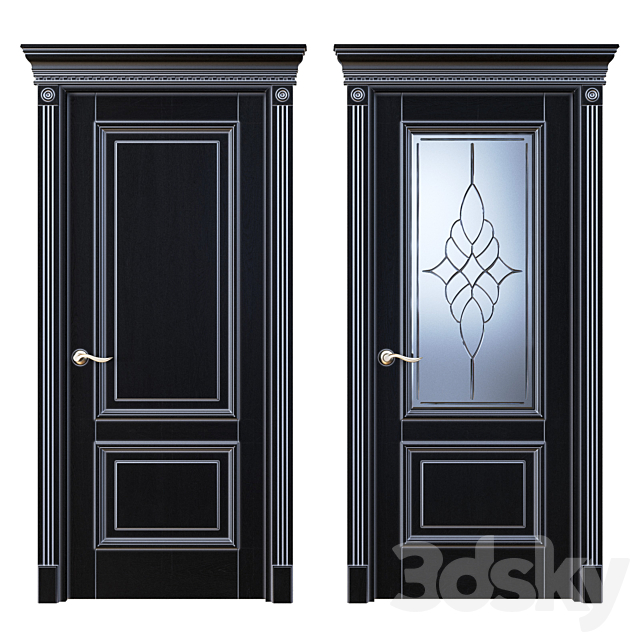 Door Beloravud ART2 Wenge (Patina Silver) 3ds Max - thumbnail 1