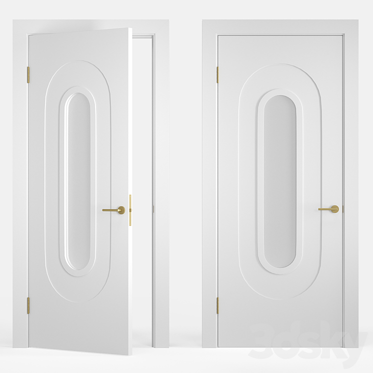 Door circumference Elegantnie door 3DS Max - thumbnail 1