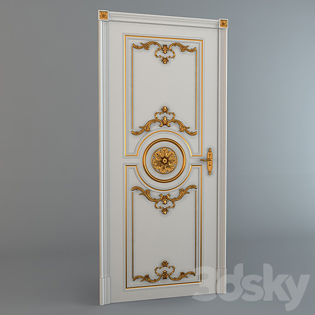 Door classic 3ds Max - thumbnail 1