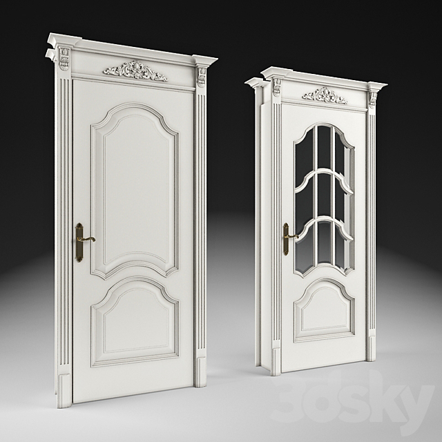 Door classic 3ds Max - thumbnail 1