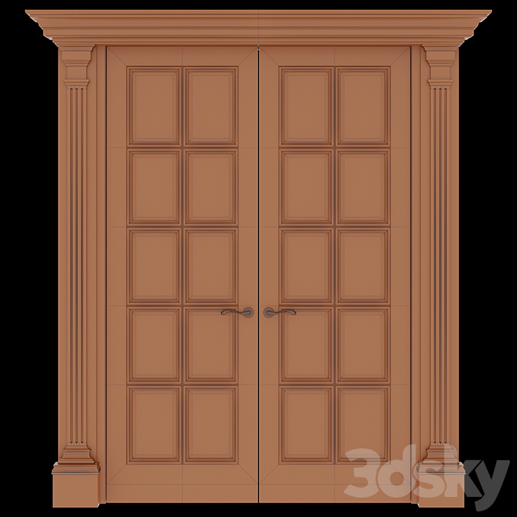 Door Clive Christian 3DS Max - thumbnail 2