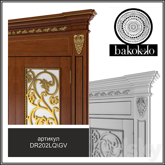 Door double Art. DR202LQ _ GV BAKOKKO (Italy) 3ds Max - thumbnail 2