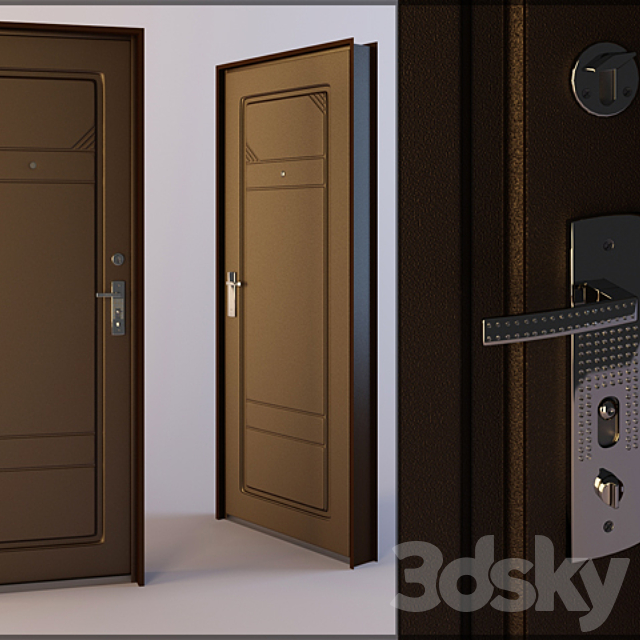 Door entrance 3DS Max Model - thumbnail 1